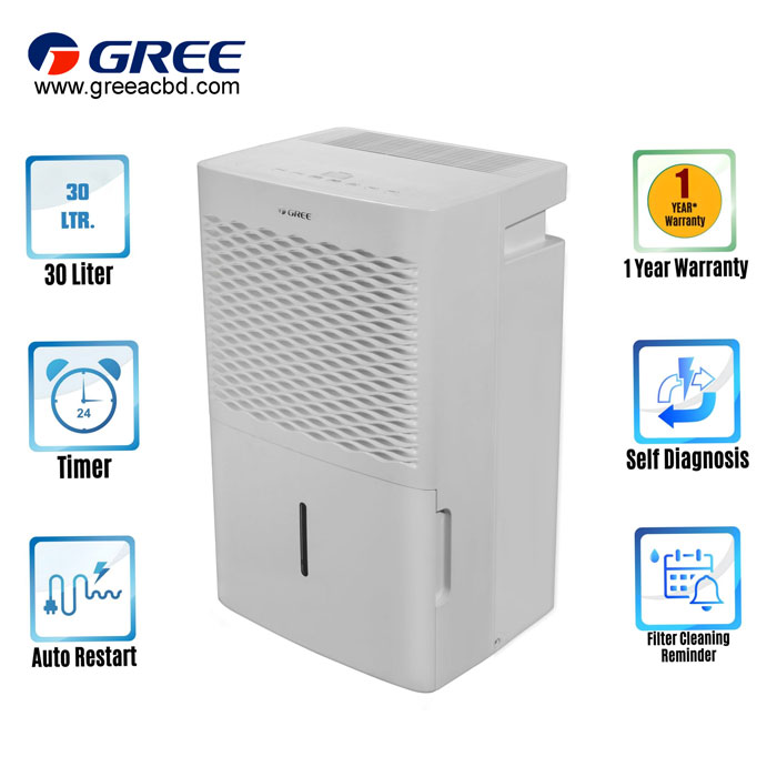 Gree-Dehumidifier-30L Gree Dehumidifier 30L