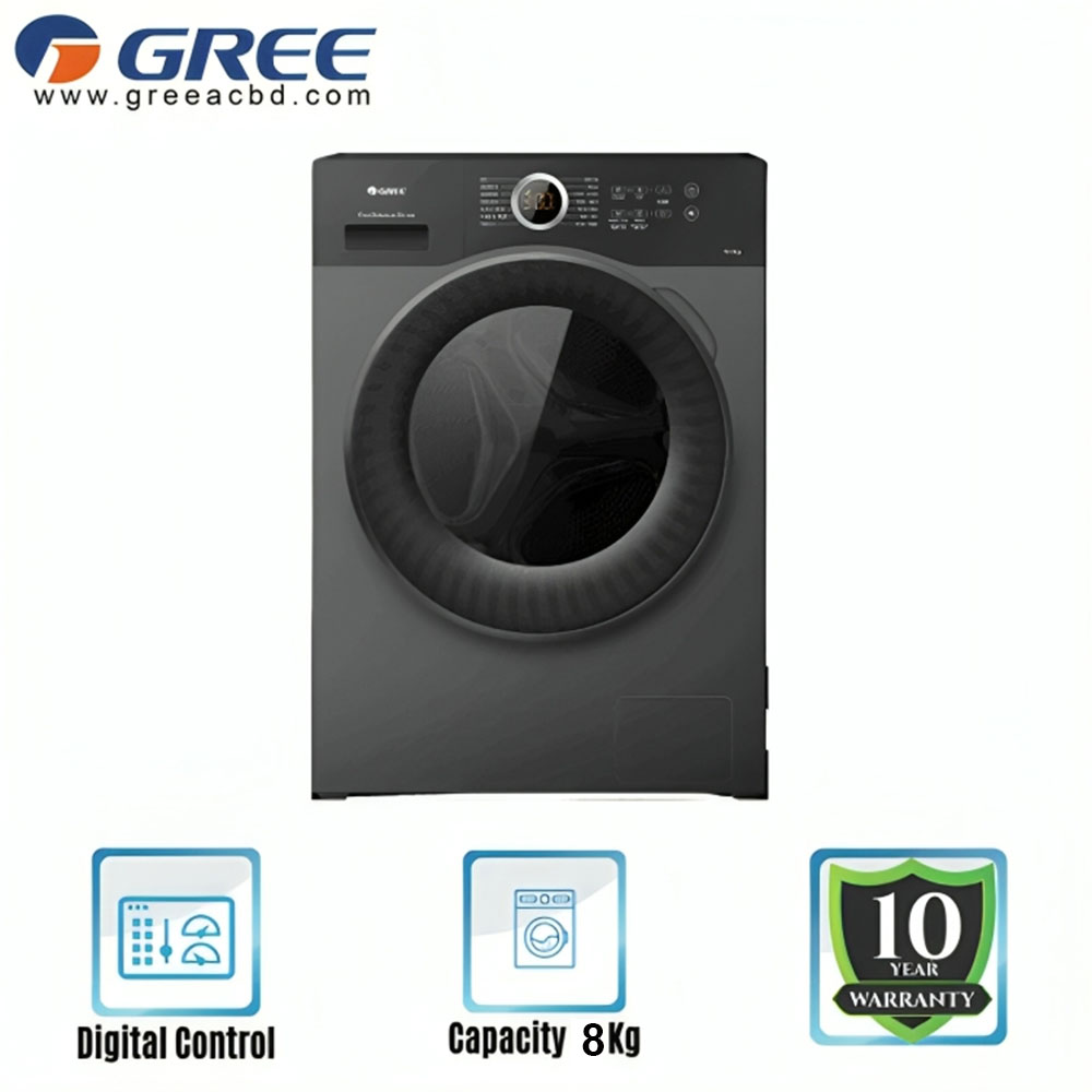 8kg-Front-loding Gree front load washing machine